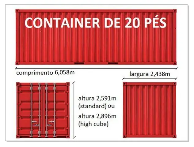 Container DRY 20 pés R$10.800,00