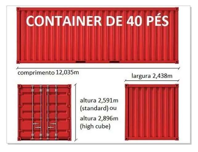 Container DRY 40 pés R$12.960,00